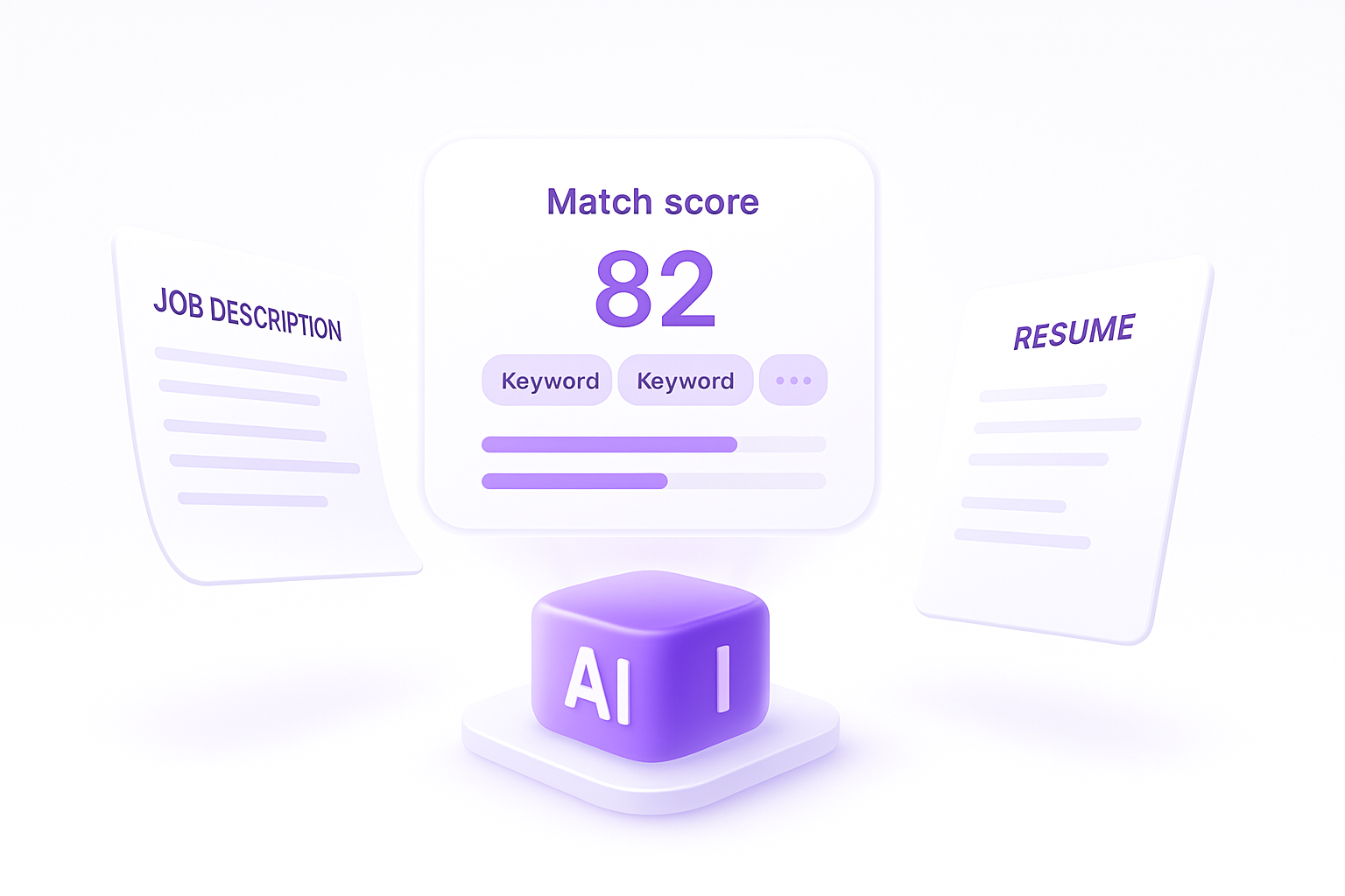 AI Resume Matching Illustration